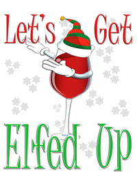 Let's Get Ed Up Christmas Dabbing Red Wine Glass Gift Cool Gift Women's Long Sleeve Flannel Pajama Set 