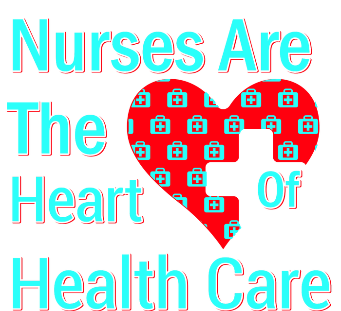 Nurses Are The Heart Of Health Care High Crown Mesh Back Trucker Hat