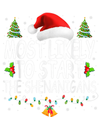 Most Likely To Start The Shenanigans Shirt Family Christmas T-Shirt