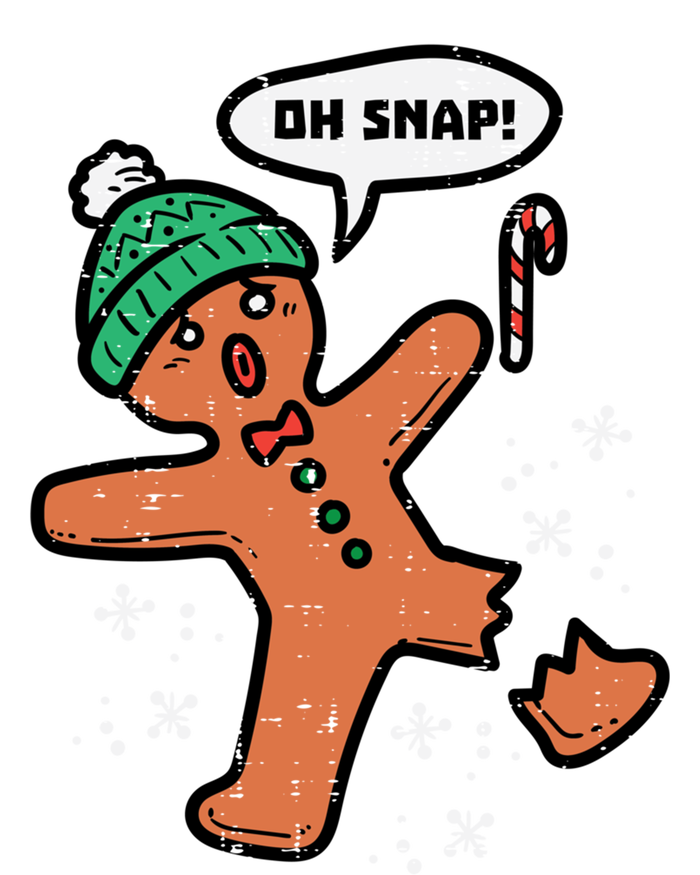 Oh Snap Gingerbread Funny Christmas Xmas Gift Pom Pom 12in Knit Beanie