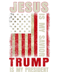 Jesus Is My Savior Trump Is My President USA Flag Kids Tie-Dye T-Shirt