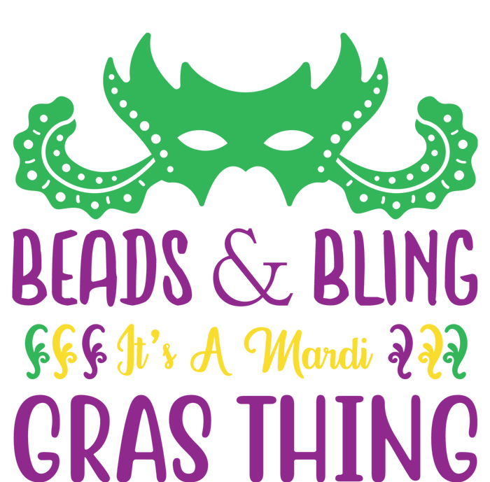 Beads And Bling It's A Mardi Gras Thing Kids Tie-Dye T-Shirt