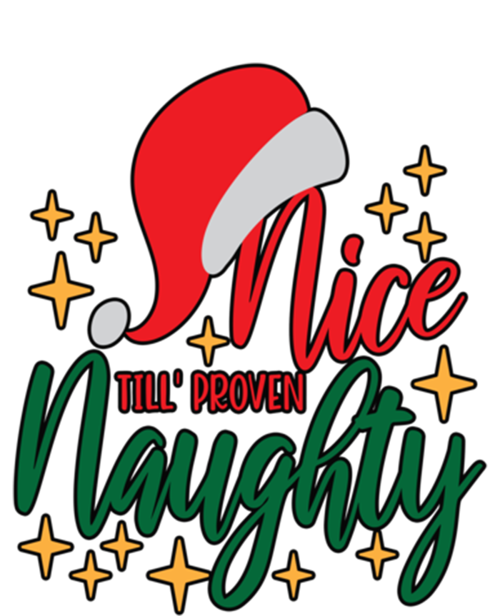 Nice Until Proven Naughty Xmas! Silly Meme And A Great Gift! Funny Gift Mesh Reversible Basketball Jersey Tank