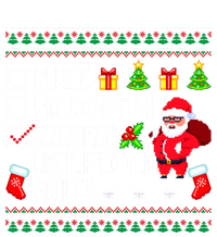 Santa Xmas List Nice Naughty Innocent Until Proven Guilty Cool Gift Pom Pom 12in Knit Beanie