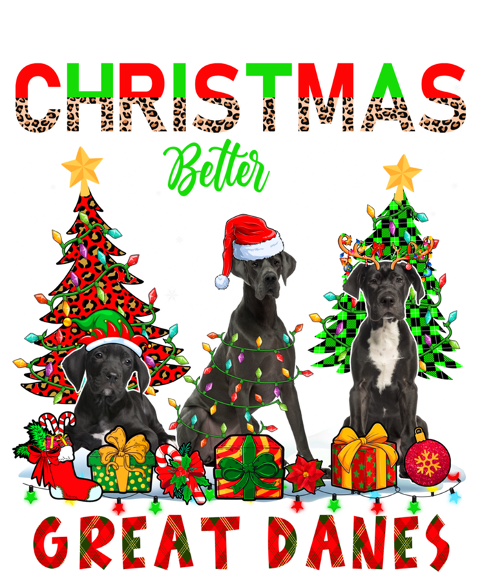 Xmas Better With Great Danes Santa Reindeer Elf Great Danes Gift Kids Sweatshirt