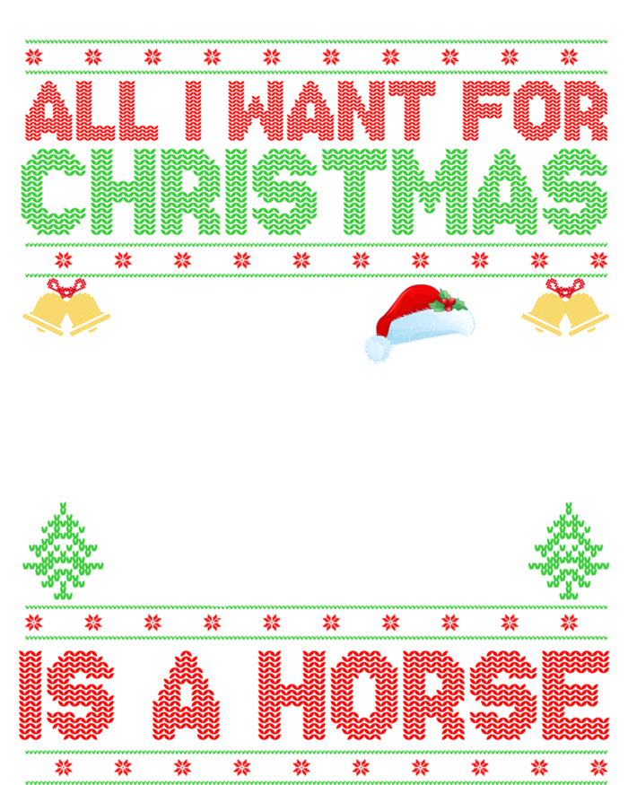 Funny Ugly All I Want For Christmas Is A Horse Gift Women's Tri-Blend 3/4-Sleeve Raglan Shirt