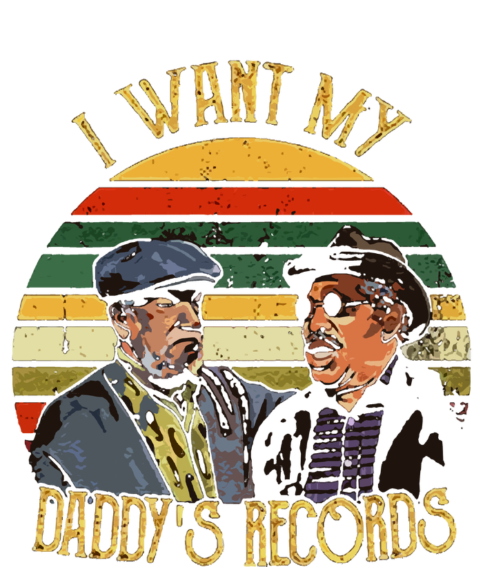 I Want My Daddy Records V-Neck T-Shirt