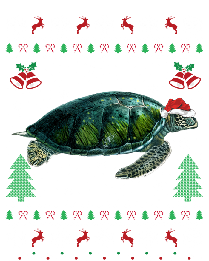 Santa Hat Sea Turtles Lover Xmas Gift Ugly Turtle Christmas Gift T-Shirt