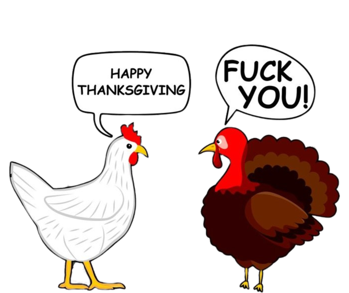 Happy Thanksgiving Chicken Vs Turkey Funny T-Shirt