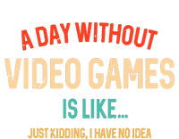 Funny Gamer A Day Without Video Games Gaming V-Neck T-Shirt