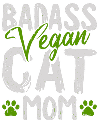 Womens Vegan Cat Mom MothersDay Badass Mama Paw Print Kitten Lover Women's Perfect Tri Tunic Long Sleeve Shirt