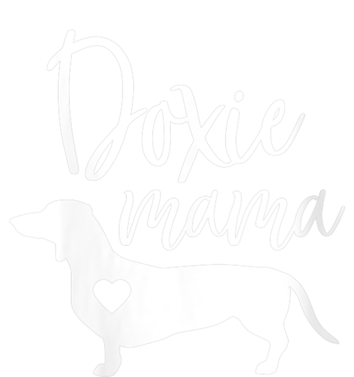 Womens Doxie Mama Dachshund Mom Funny Wiener Dog Gift VNeck Tie-Dye T-Shirt