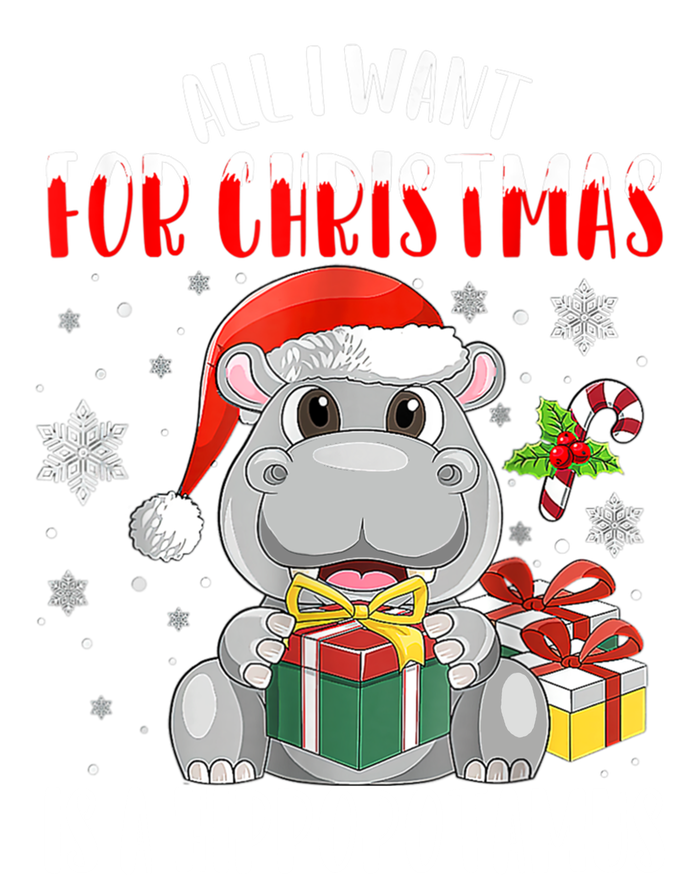 All I Want For Christmas Is A Hippopotamus Xmas Hippo Cool Gift Toddler Hoodie