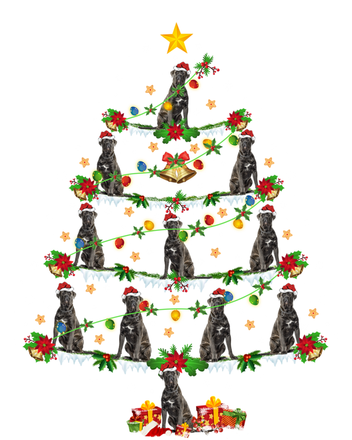 Cane Corso Dog Lover Xmas Lighting Cane Corso Christmas Tree Funny Gift Tall Long Sleeve T-Shirt