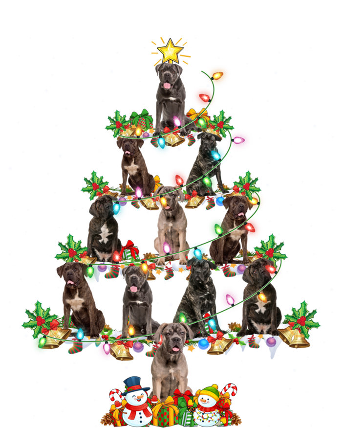 Cane Corso Dog Lover Xmas Lighting Cane Corso Christmas Tree Gift Canvas