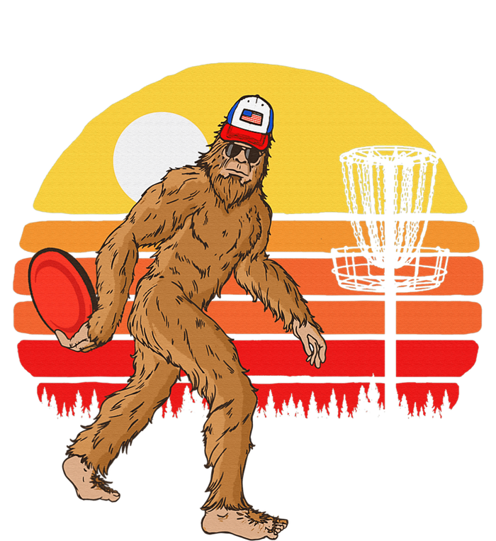 Bigfoot Disc Golf Cryptid Sasquatch Disc Golfer Women's T-Shirt