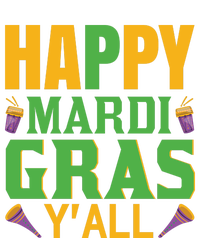 Happy Mardi Gras Ya'll Dry Zone Grid Polo