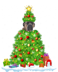 Cane Corso Dog Xmas Lighting Tree Funny Cane Corso Christmas Gift Tie-Dye T-Shirt