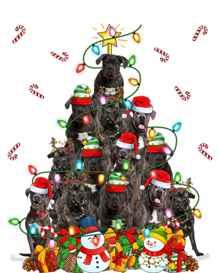 Cane Corso Dog Xmas Lighting Tree Santa Cane Corso Christmas Gift Valucap Bio-Washed Visor