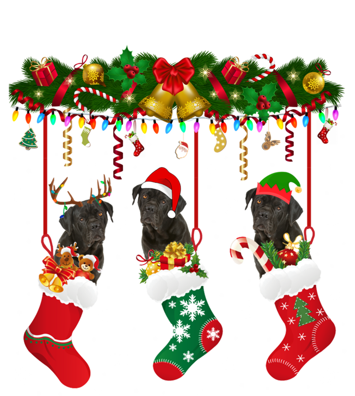 Cane Corso In Sock Xmas Reindeer Santa Elf Dog Gift Women's T-Shirt