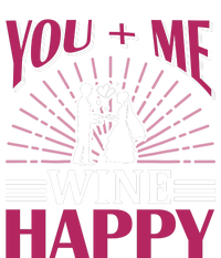 You And Me Wine Happy Women's Perfect Tri Tunic Long Sleeve Shirt