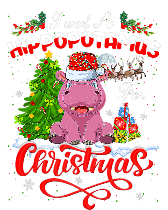 I Want A Hippopotamus For Christmas Xmas Hippo Gift Premium T-Shirt