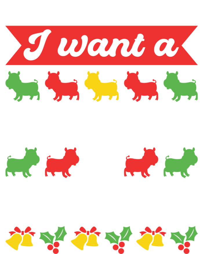 I Want A Hippopotamus For Christmas Xmas Hippo Gift Kids Long Sleeve Shirt