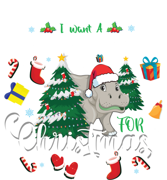 I Want A Hippopotamus For Christmas Xmas Hippo For Funny Gift Tank Top