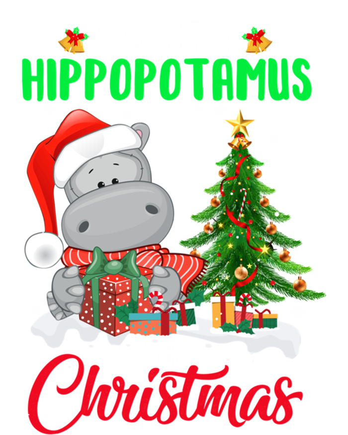 I Wants Hippopotamus For Christmas Xmas Hippos For Zoologist Meaningful Gift T-Shirt