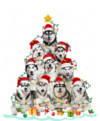 Siberian Husky Christmas Tree Dog Lights Pajamas Xmas Cool Gift Tote Bag