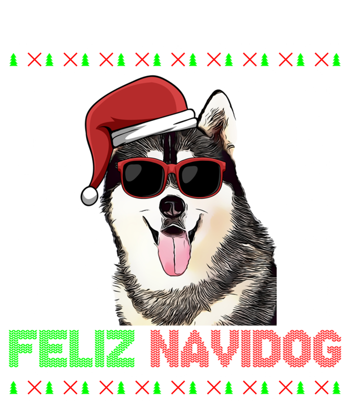 Siberian Husky Dog Feliz Navidog Funny Christmas Gift Premium Hoodie