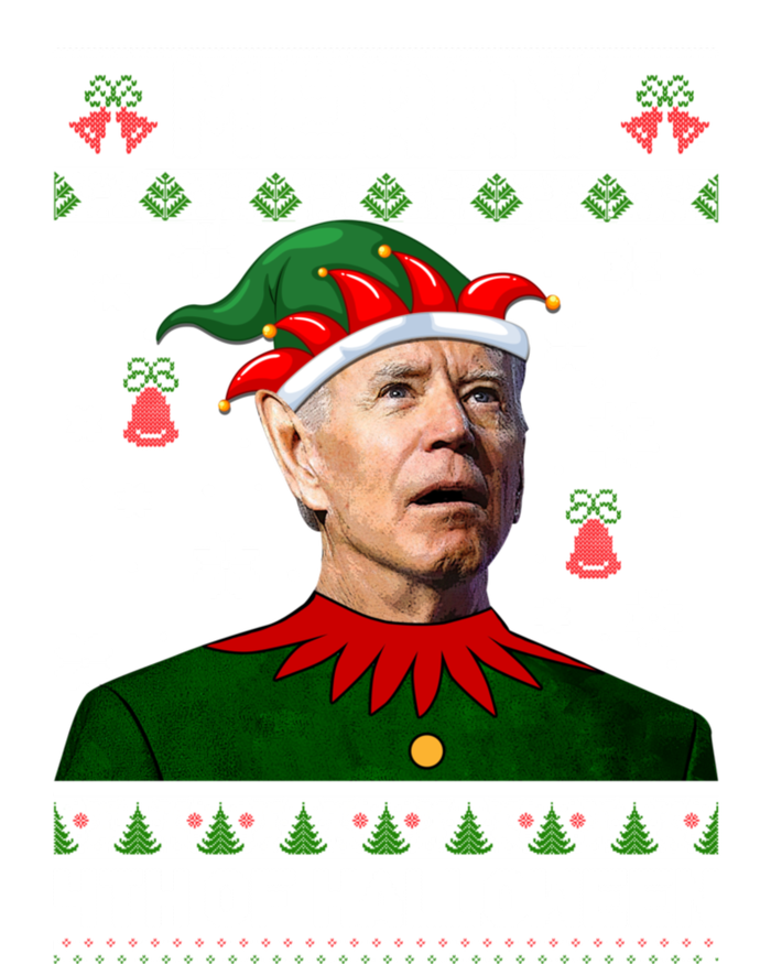 Merry 4th Of Halloween Funny Joe Biden Christmas Ugly Sweater Performance Sprint T-Shirt