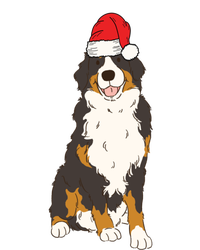 Santa Bernese Mountain Dog Winter Christmas Dog Mom Holiday Great Gift T-Shirt