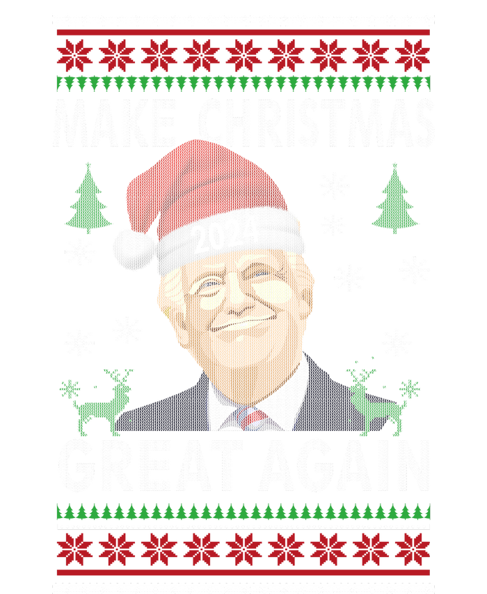 Make Christmas Great Again Funny Trump Ugly Christmas Ladies Essential Flowy Tank