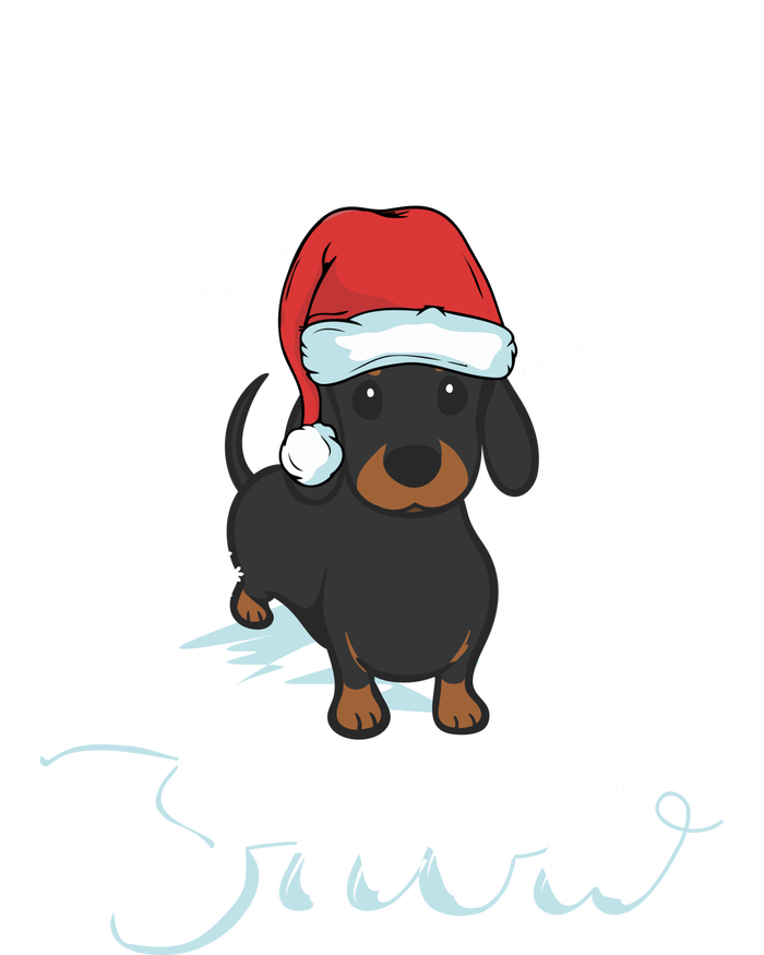 Daschund Through The Snow Dog Lovers Festive Gift T-Shirt