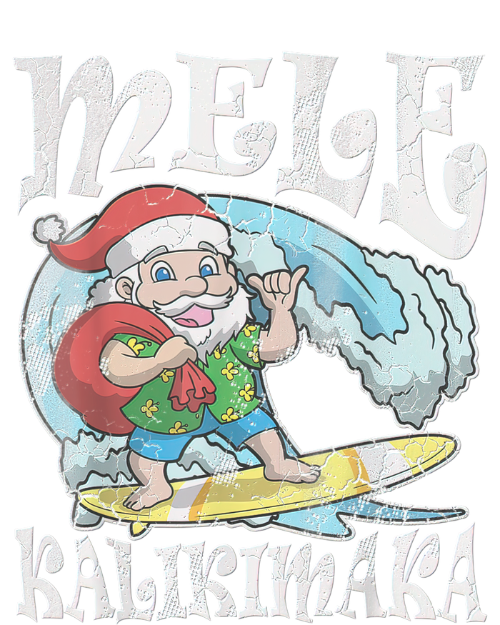 Mele Kalikimaka Christmas Santa Claus Hawaii Surfing Women’s Perfect Tri Rocker Tank