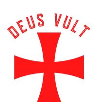 Roman Catholic Gift Deus Vult Crusader Cross Cooling Performance Crew T-Shirt