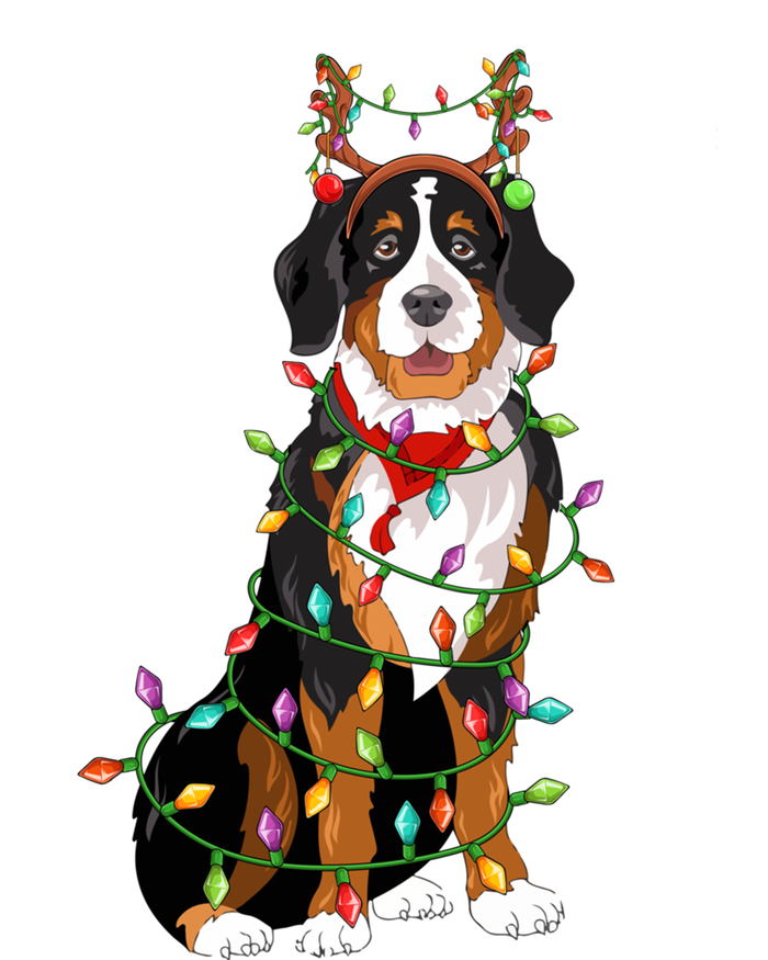 Xmas Lighting Reindeer Hat Bernese Mountain Dog Christmas Gift Sweatshirt