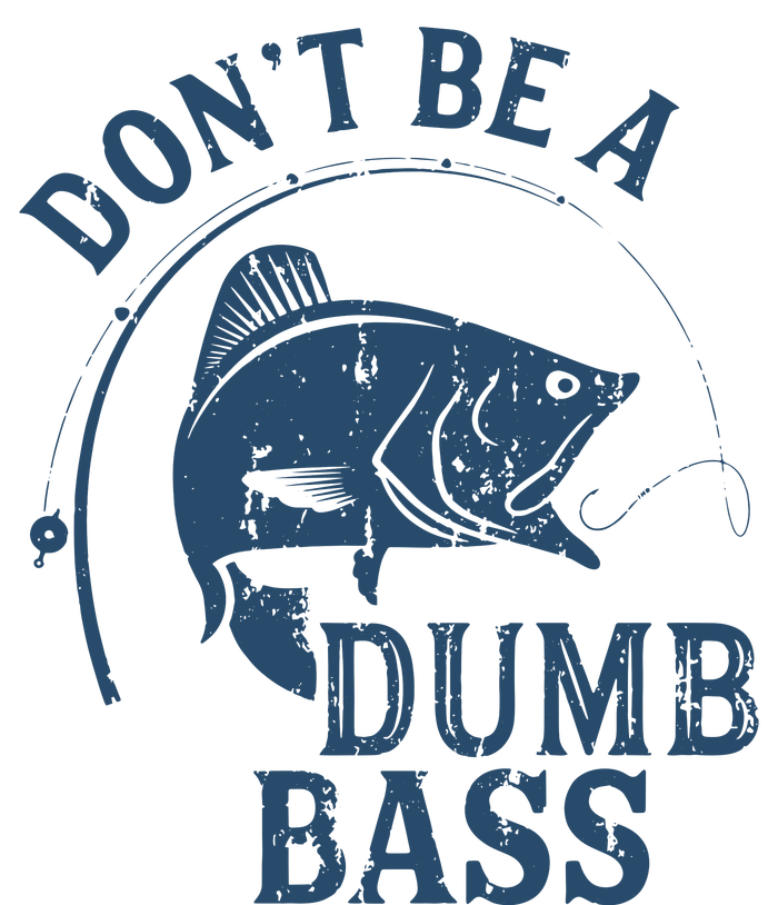 Fishing Dont Be A Dumb Bass Funny Dad Joke Papa Gift Hooded Wearable Blanket