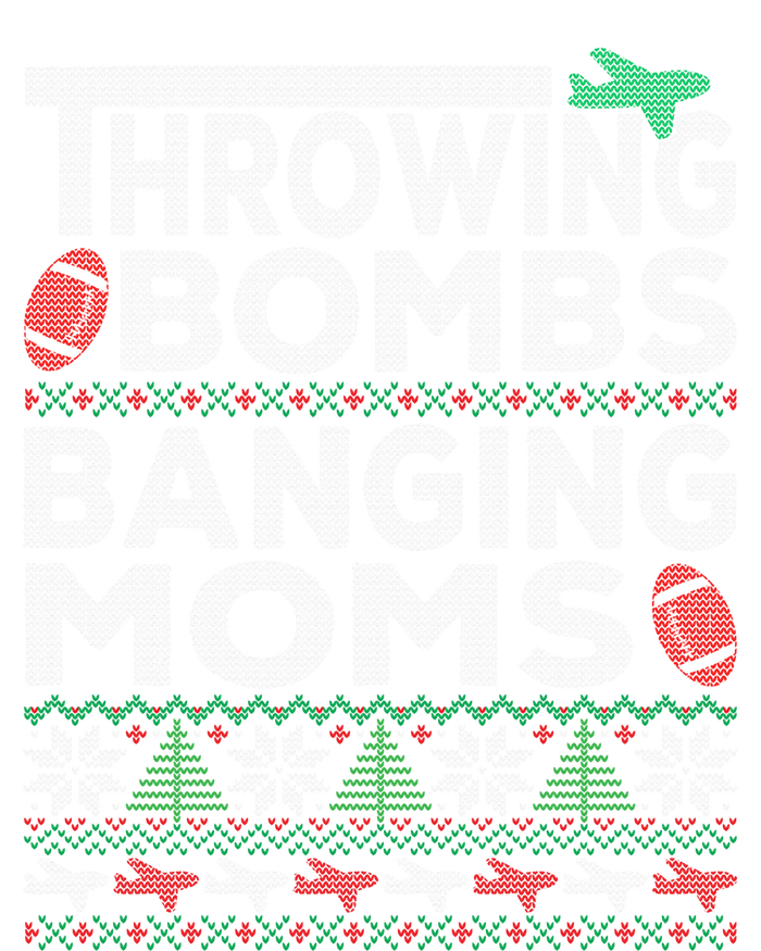 Ugly Christmas Sweater Football Throwing Bombs Banging Moms PosiCharge Competitor Tank