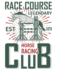 Race Course Legendary Horse Racing Club Premium Pullover Hoodie