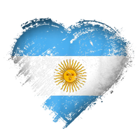 Argentina Heart Flag Soccer Football Argentinian Sun Of May T-Shirt