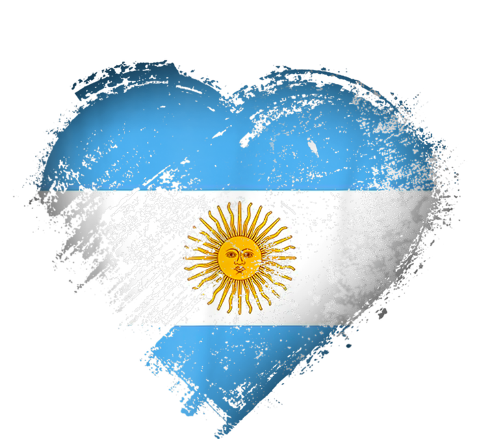 Argentina Heart Flag Soccer Football Argentinian Sun Of May T-Shirt