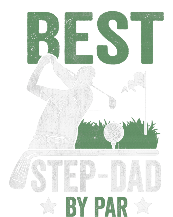 Funny Best Step-Dad By Par Fathers Day Golf Golfing Kids Tie-Dye T-Shirt