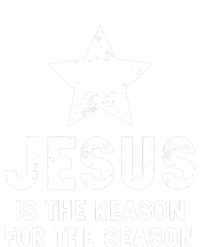 Jesus Is The Reason For The Season Christian Christmas Xmas Women's V-Neck T-Shirt