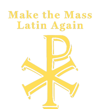 Roman Catholic Make The Mass Latin Again Full-Length Apron With Pockets