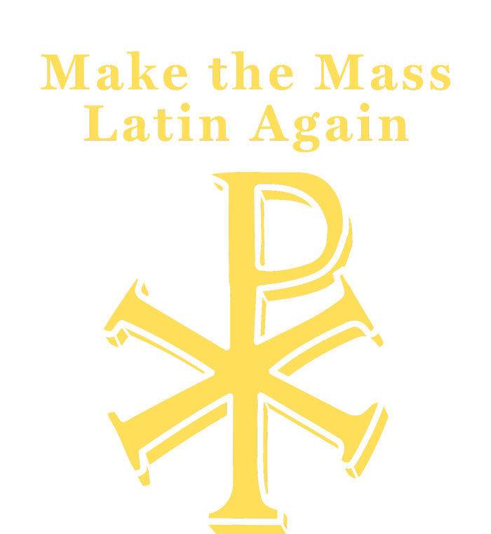 Roman Catholic Make The Mass Latin Again Full-Length Apron With Pockets