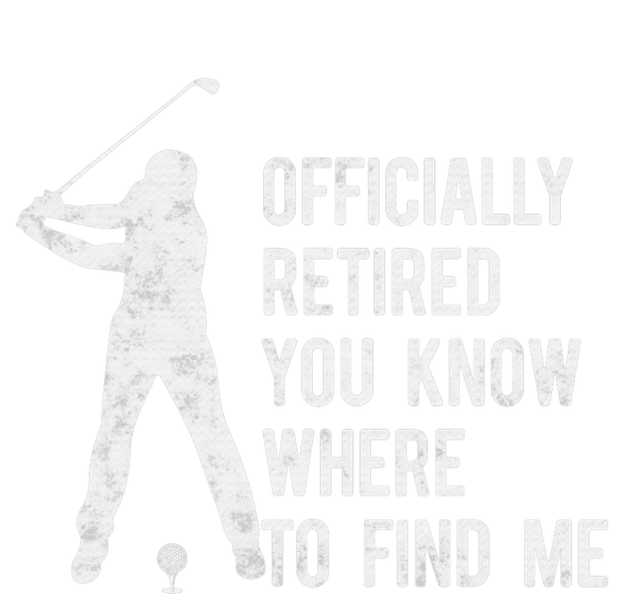 Officially Retired Gift Golf Dad Golfing Retirement Golfer Kids Tie-Dye T-Shirt