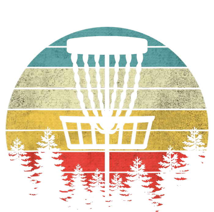 Hit Trees And Curse Sunset Retro Disc Golf Frisbee Golfer Canvas