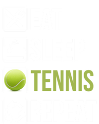 Funny Eat Sleep Tennis Repeat Gift Ladies Long Sleeve Shirt